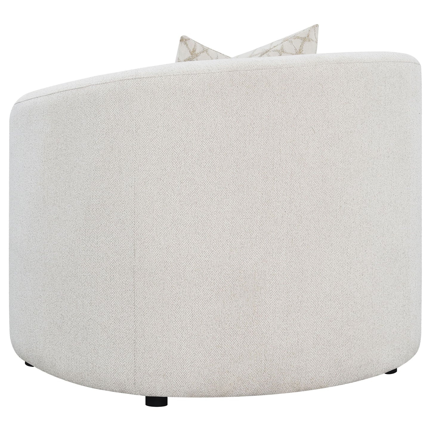 Rory - Sloped Arms Chair With Pillow - White