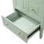 Retro Bathroom Vanity With Sink, Soft Closing Cabinet & Drawers
