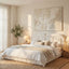 Upholstered Platform Bed With Tufted Headboard