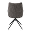 Malika - Side Chair With Swivel (Set of 2) - Brown Gray