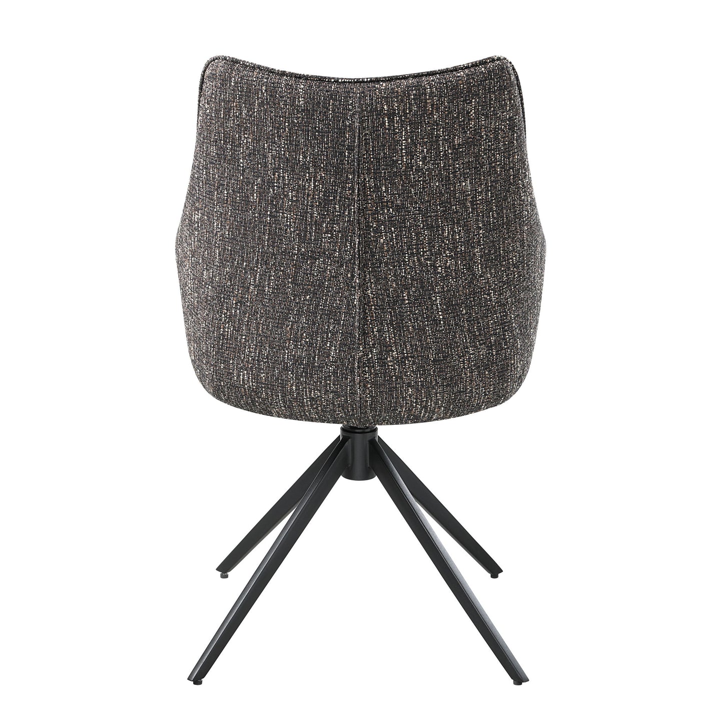 Malika - Side Chair With Swivel (Set of 2) - Brown Gray