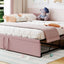 Twin Size Upholstered Daybed With Pop Up Trundle