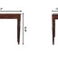 Turned Legs Drawer Console Table