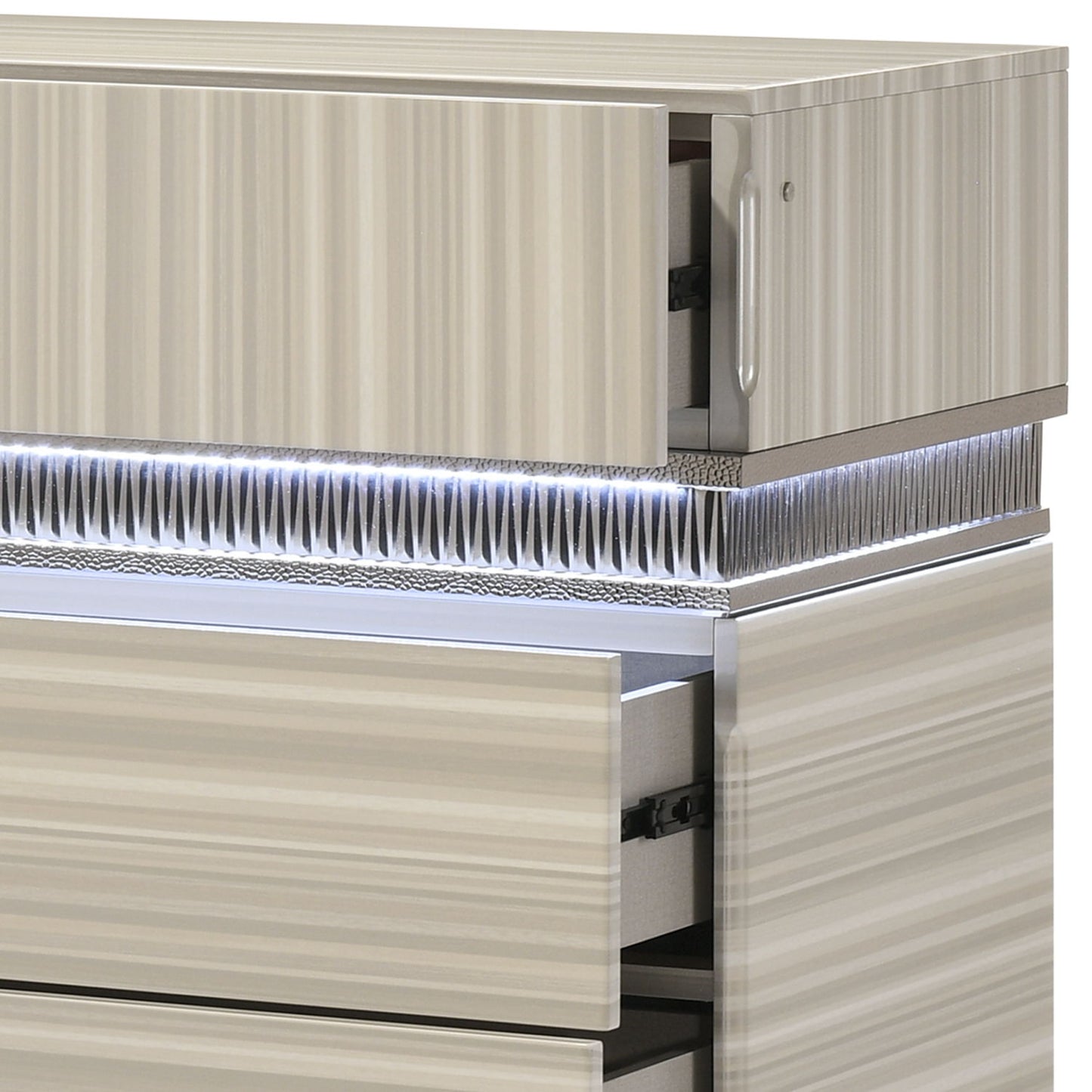 Leonor - 5 Drawer Chest - Gray