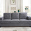 Modern Sofa, Comfortable 3 Seater Couch With Deep Seating, Loose Back Cushions, Wide Arms