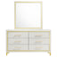 Malcolm - 6 Drawer Dresser With Mirror - White