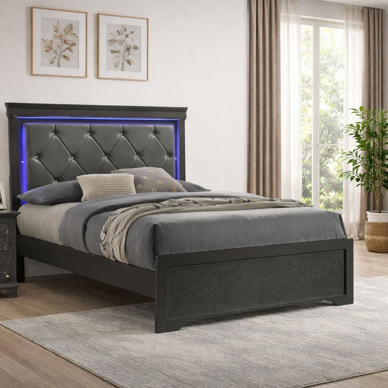 Blaze - Bed With LED Headboard