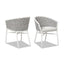 Rowan - Rope Barrel Back Patio Dining Chairs (Set of 2) - Optic White