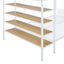 Bunk Bed With 5 Tier Shelves