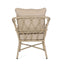 Bruce - Outdoor Club Chair Set With Water Resistant Cushions Rattan And Iron - Brown