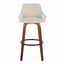 Daniella - Contemporary Fixed Height, Barstool & Swivel And Round Footrest (Set of 2)