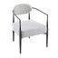 Modern Upholstered Accent Armchair With Pocket Spring Seat