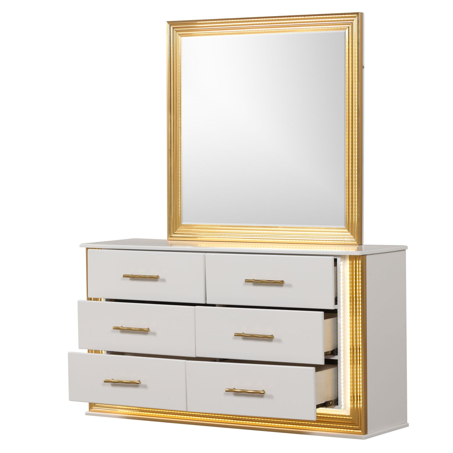 Obsession - 6 Drawer Dresser - White