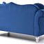 Stylish Flared Arm Loveseat