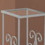 Accent Table, Side Tempered Glass, Transitional - Silver