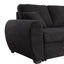Veronica - Reversible Sleeper Sectional Sofa With Storage Chaise - Black