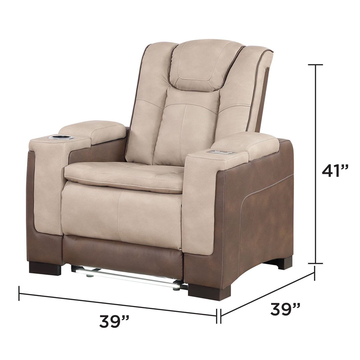 Bruno - Power Reclining Living Room Set With LED Lighting