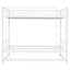 Metal Bunk Bed With Shelf And Guardrails