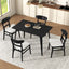 5 Piece Dining Set With Table And 4 Upholstered Chairs