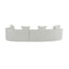Elegant Curved Sectional Sofa With Full Foam Comfort
