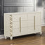 Cinderella - Dresser With LED Accents And 6 Storage Drawers (Mirror Not Included) - Beige