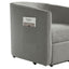 Power Lift Recliner Barrel Shape Reclining Chair With Footrest And Side Pocket