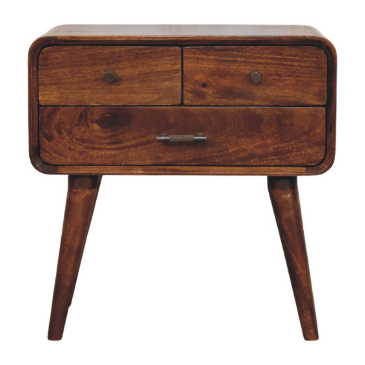 Avora - 3 Drawer Nightstand - Brown