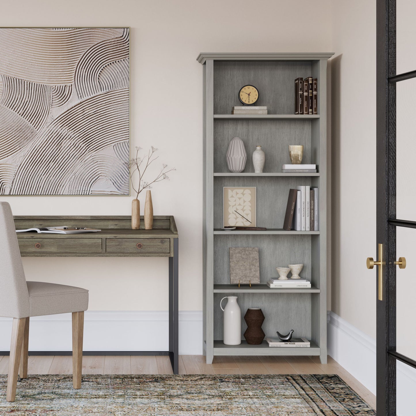 Amherst - 5 Shelf Bookcase, Handcrafted