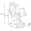 Office Chair With Casters Ergonomic Design For Workspaces - Black