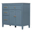 Bathroom Vanity With Sink, 1 Tip Out Drawer, 3 Side Drawers, Adjustable Shelf