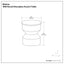 Maxine - Side Table - Black White