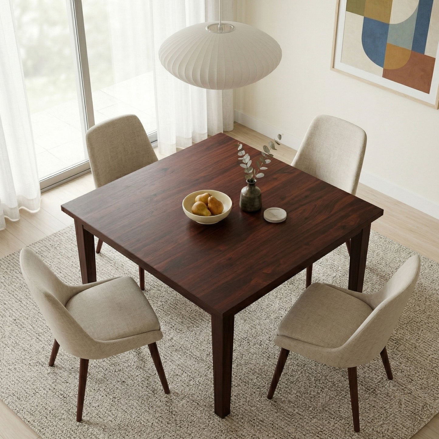 Eastwood - Square Dining Table - Java Brown