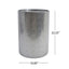 Modern Round Accent Table With Hammered Surface