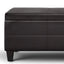 Avalon - Lift Top Rectangular Storage Ottoman - Tanners Brown