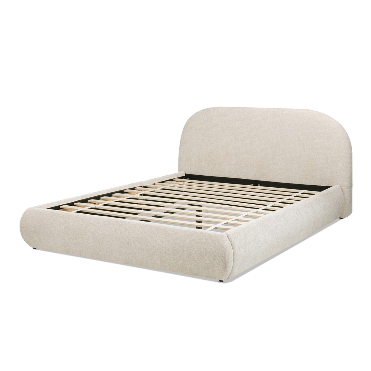 Archie Puffy Grounded - Upholstered Platform Bed