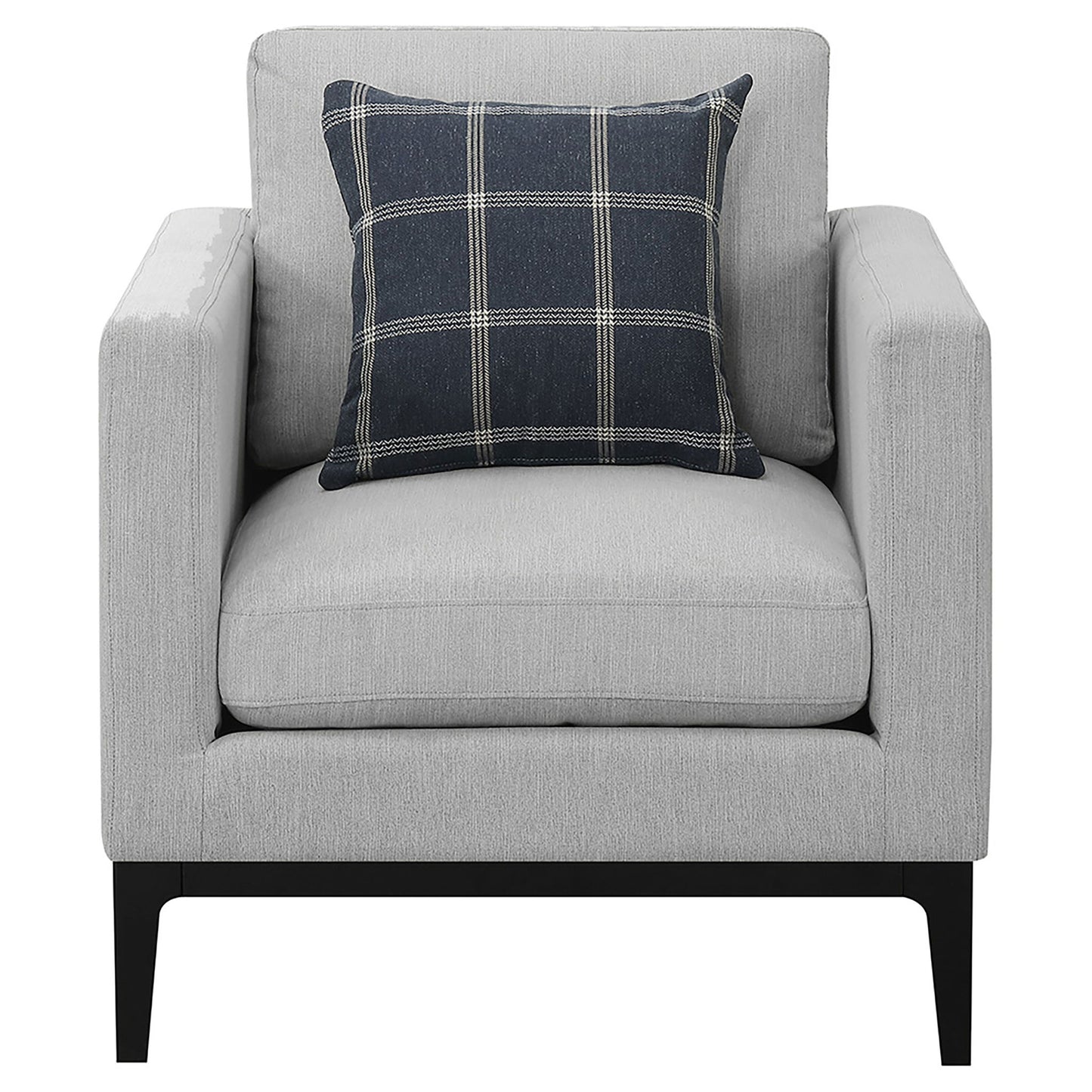 Saba - Upholstered Chair With Reversible Cushions - Gray