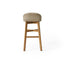 Beeson - Outdoor Wicker And Acacia Wood Barstools Set, Water Resistant - Brown