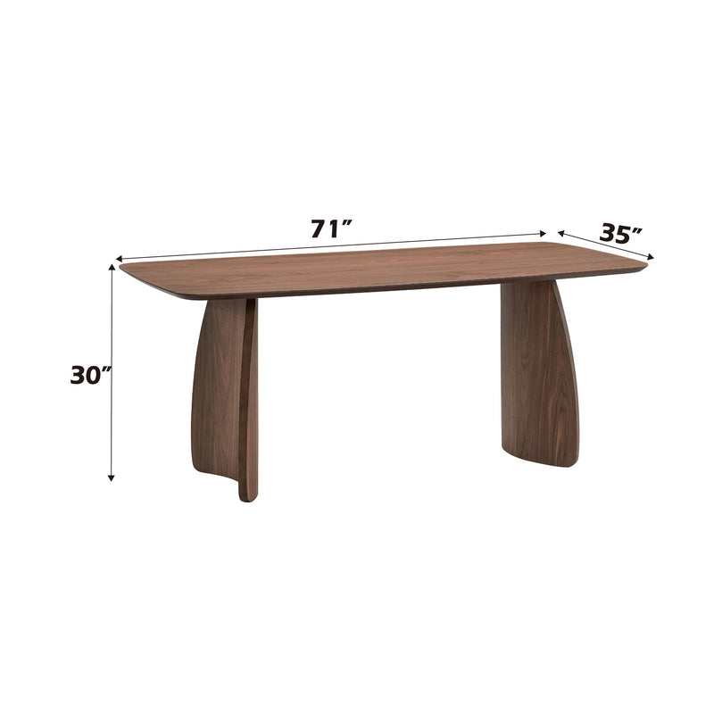 Hadasa - Juego de comedor de 5 piezas - Gris claro / Nogal