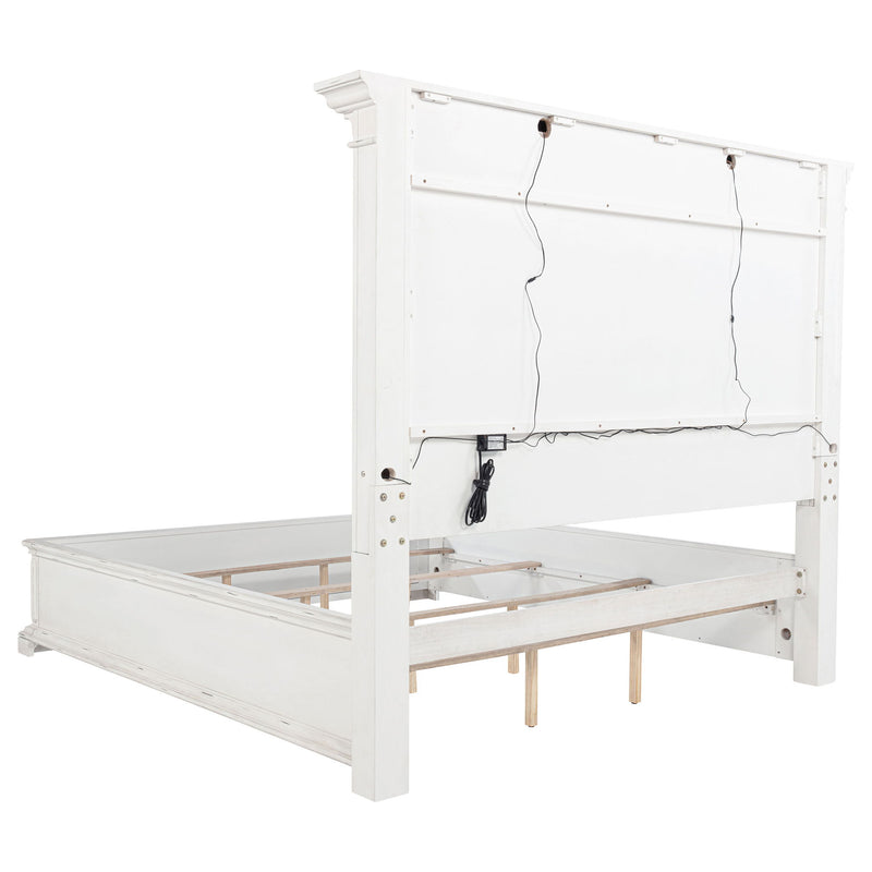 LED Light Panel Bed With Traditional Design