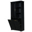 Freestanding Tall Storage Cabinet With 2 Tilt Out Hampers