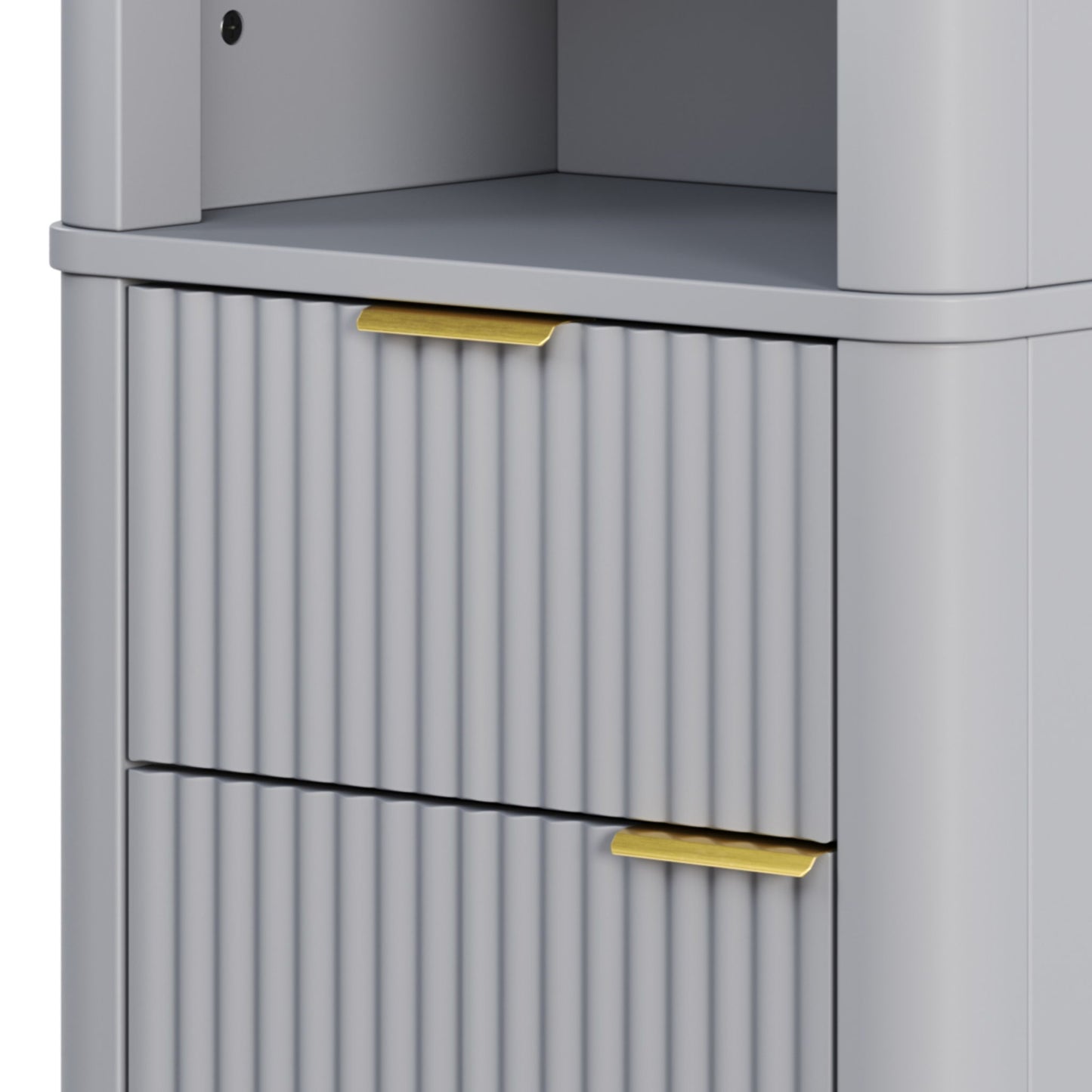 Tall Bathroom Storage Cabinet With Adjustable Shelves And 1 Drawer & Door