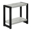 Accent Side Table, Narrow, Small, 2 Tier, Contemporary And Modern