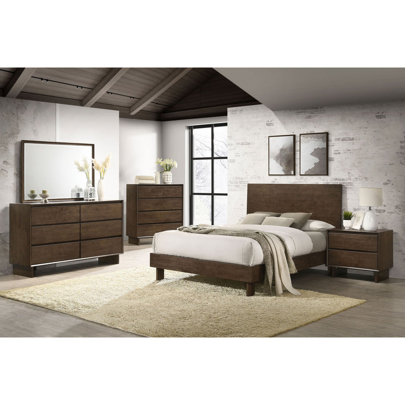 Hemlock - 6 Drawer Dresser With Mirror - Brown