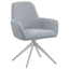 Flare - Arm Side Dining Chair With Tufting - Gray