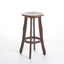 Primrose - Outdoor Acacia Wood Barstools With Foot Rest, (Set of 2) - Dark Brown