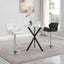 Fitz - Round Bistro Bar Table With X Base - Silver