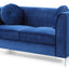 Glam Styled Micro Suede Loveseat