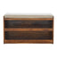 Pull Out Shoe Bench - Chestnut / Mud Linen