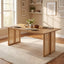 Dining Table With Rattan Accents
