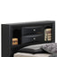 Modern Design Storage Bed With Bookcase Headboard
